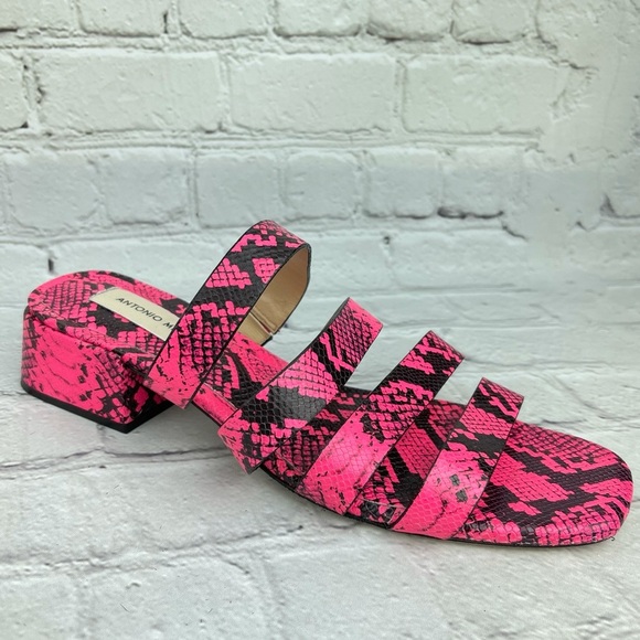 NWOB Antonio Melani Snakeskin Print Banded sandals - Picture 1 of 10